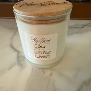 Pepper Street Studio Citrus + Basil Candle